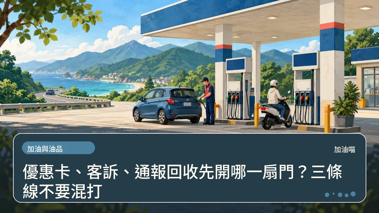 優惠卡、客訴、通報回收先開哪一扇門?三條線不要混打主題插畫