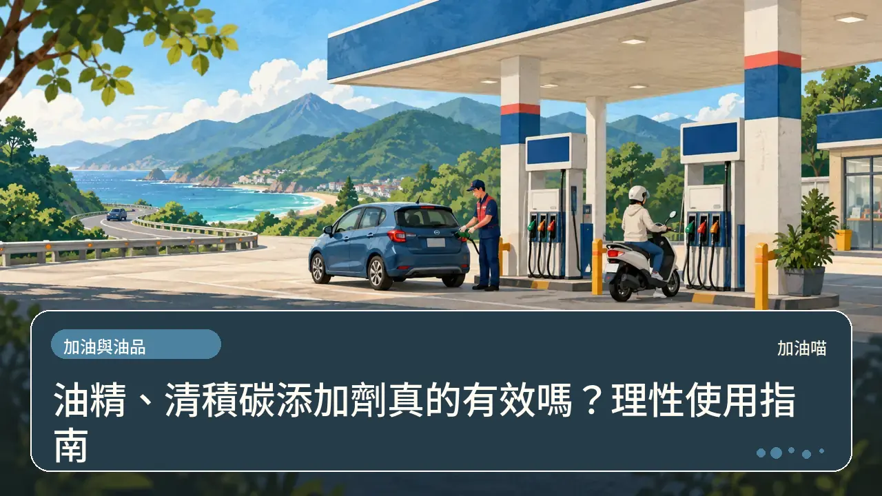 油精、清積碳添加劑真的有效嗎？理性使用指南主題插畫