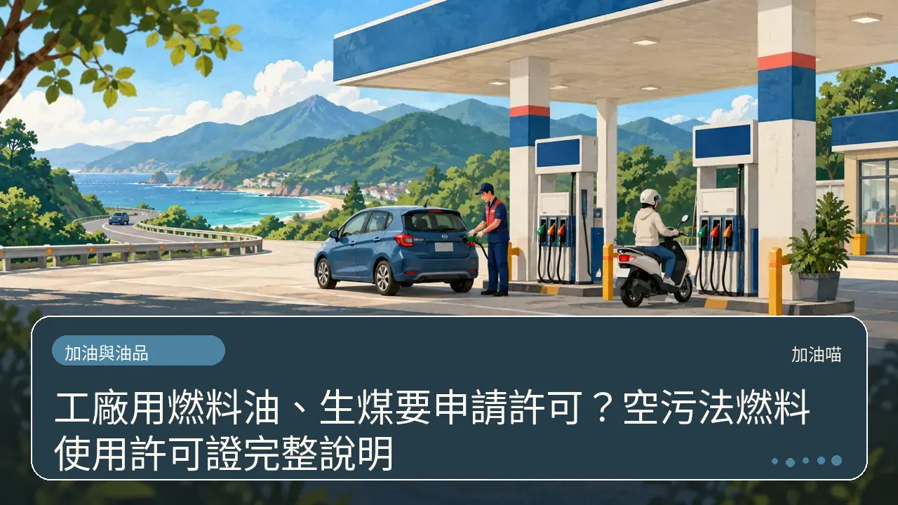 工廠燒生煤要申請什麼？空污法燃料使用許可證完整說明