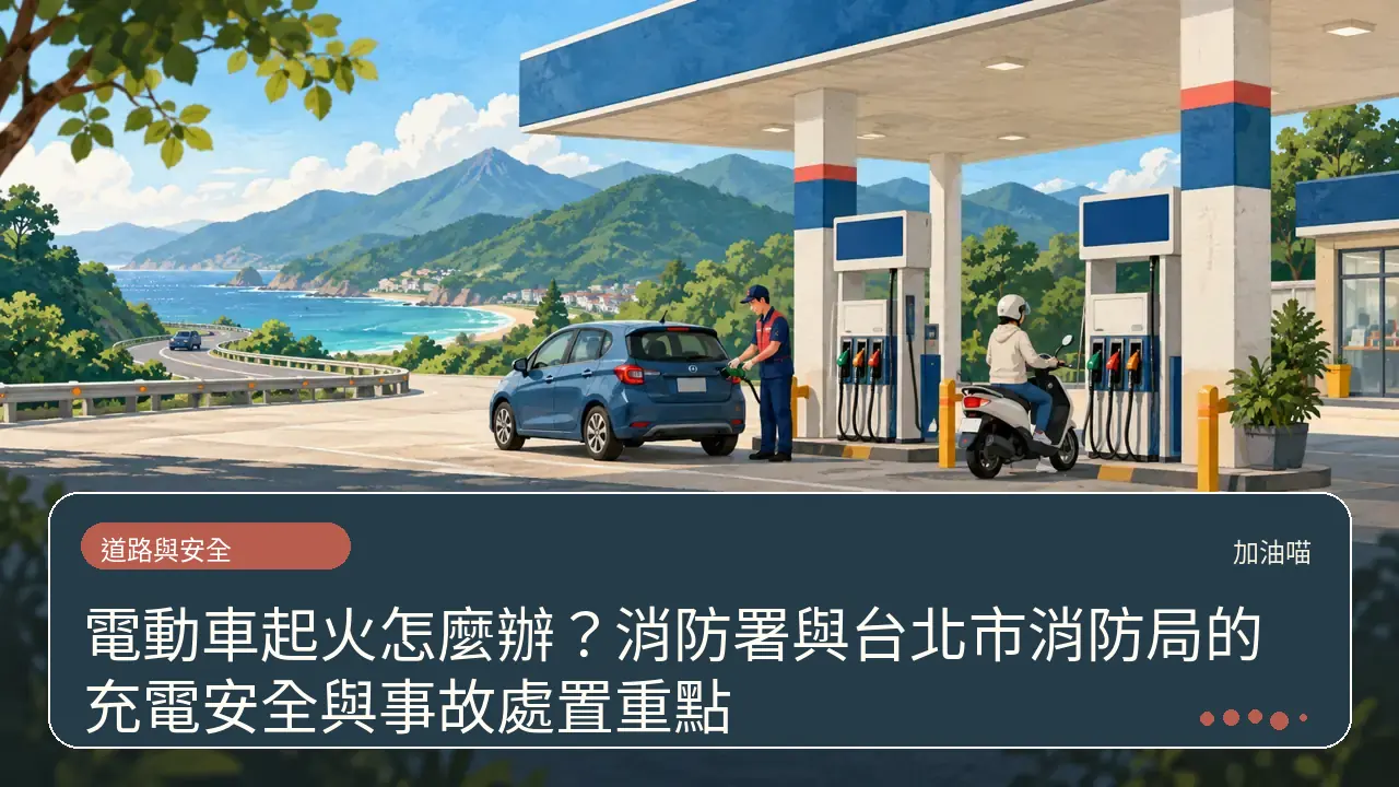 電動車起火怎麼辦？消防署與台北市消防局的充電安全與事故處置重點