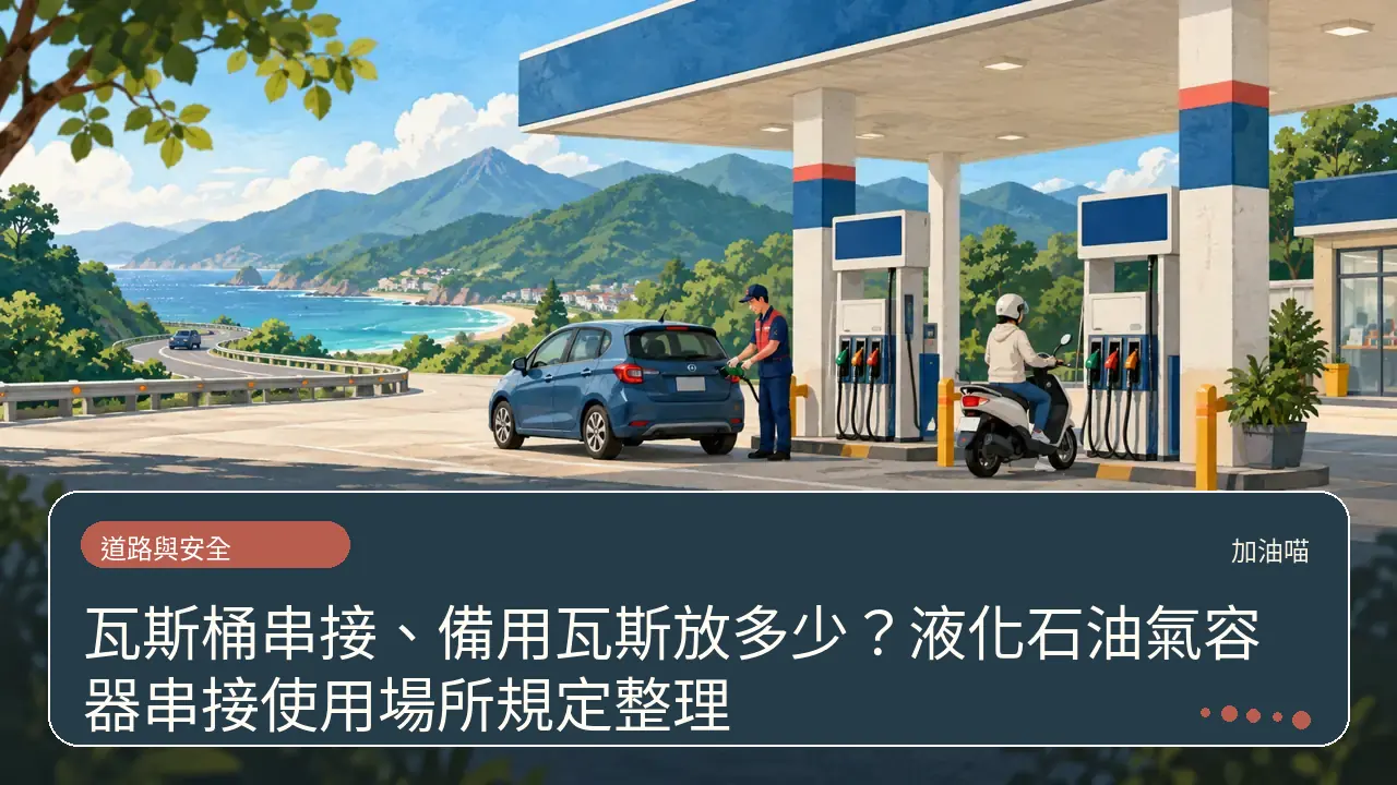 瓦斯桶串接、備用瓦斯放多少？液化石油氣容器串接使用場所規定整理