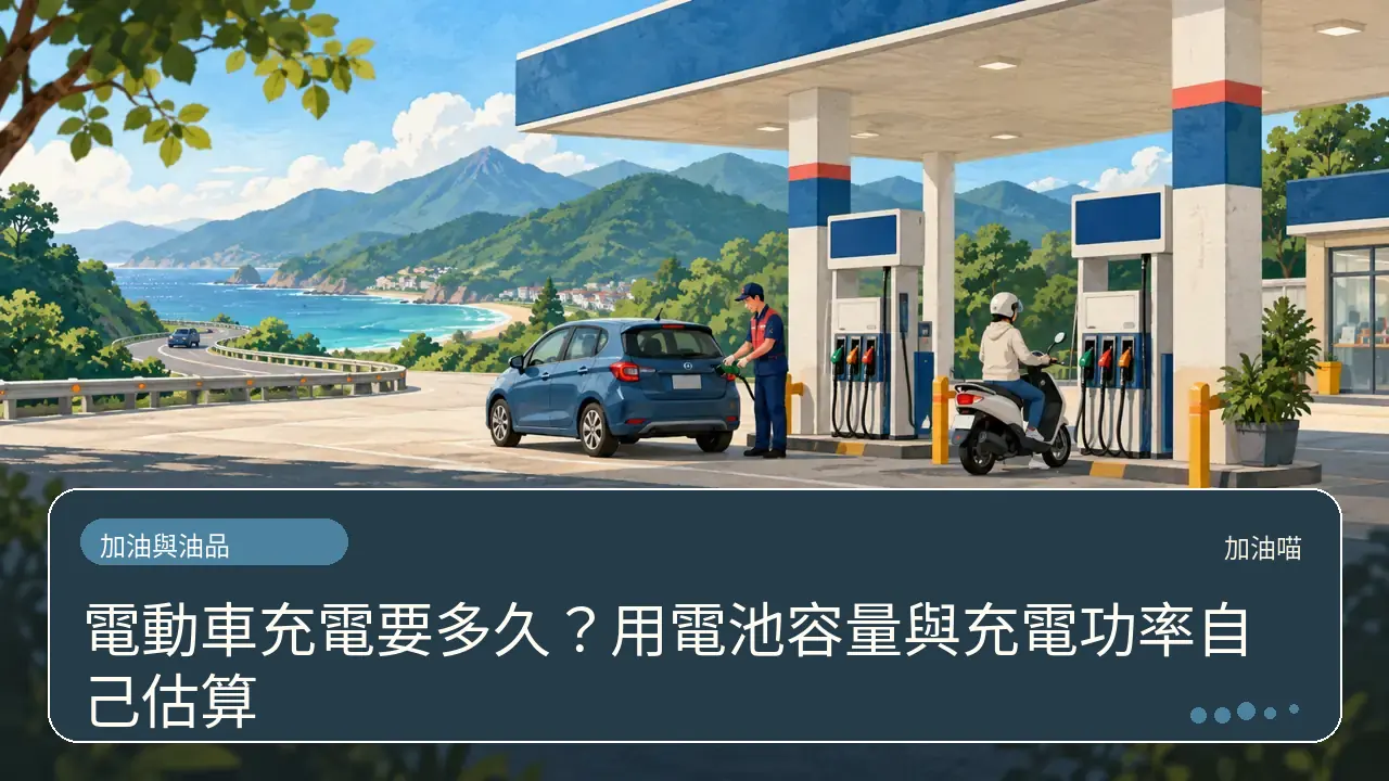 電動車充電要多久？用電池容量與充電功率自己估算