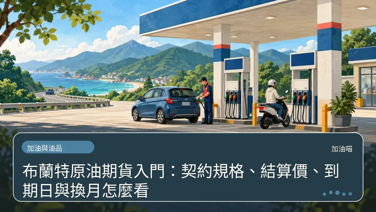 布蘭特原油期貨入門：契約規格、結算價、到期日與換月怎麼看