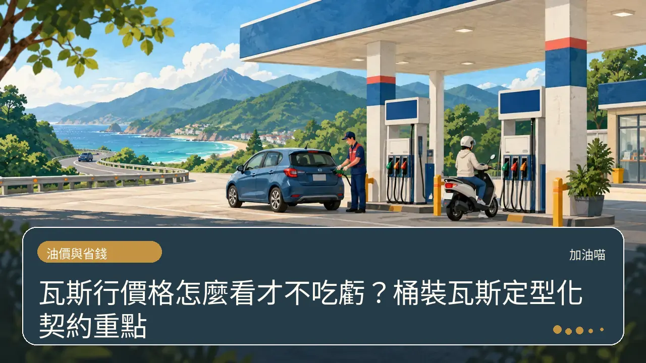 瓦斯行價格怎麼看才不吃虧？桶裝瓦斯定型化契約重點