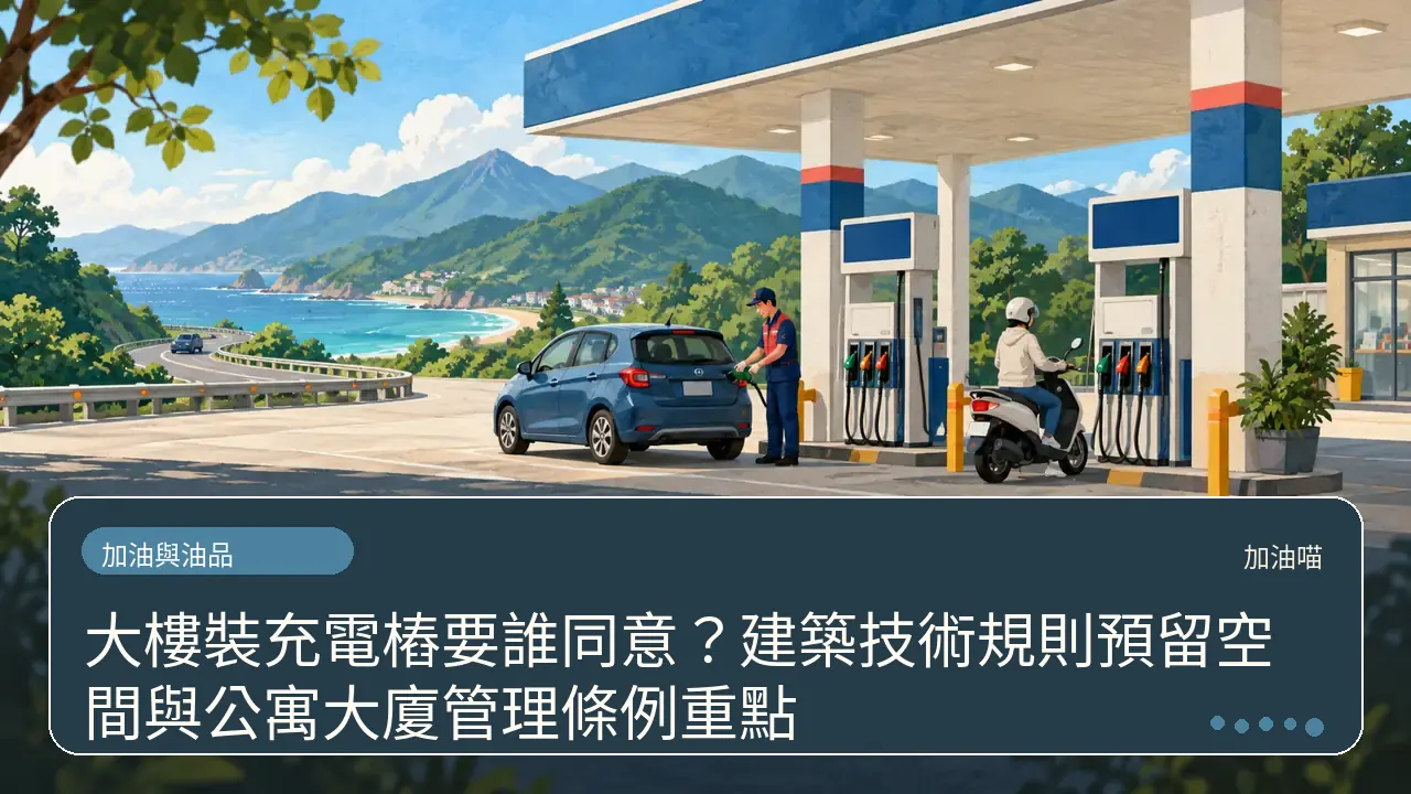 大樓裝充電樁要誰同意？建築技術規則預留空間與公寓大廈管理條例重點