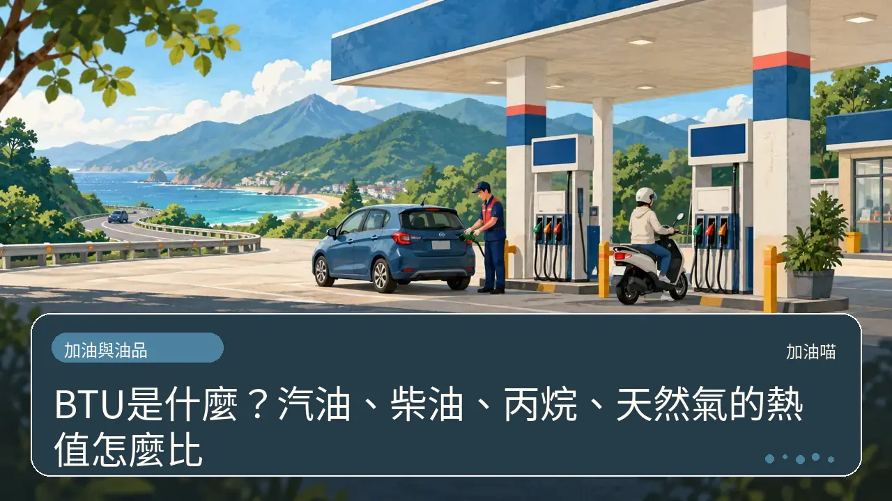 BTU是什麼？汽油、柴油、丙烷、天然氣的熱值怎麼比