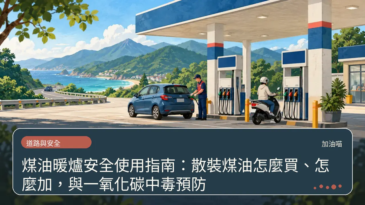 煤油暖爐安全使用指南：散裝煤油怎麼買、怎麼加，與一氧化碳中毒預防