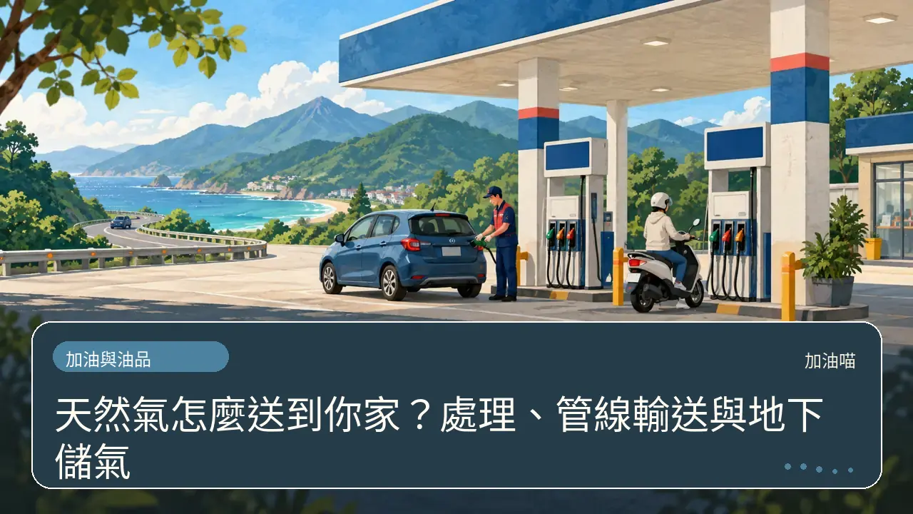 天然氣怎麼送到你家？處理、管線輸送與地下儲氣