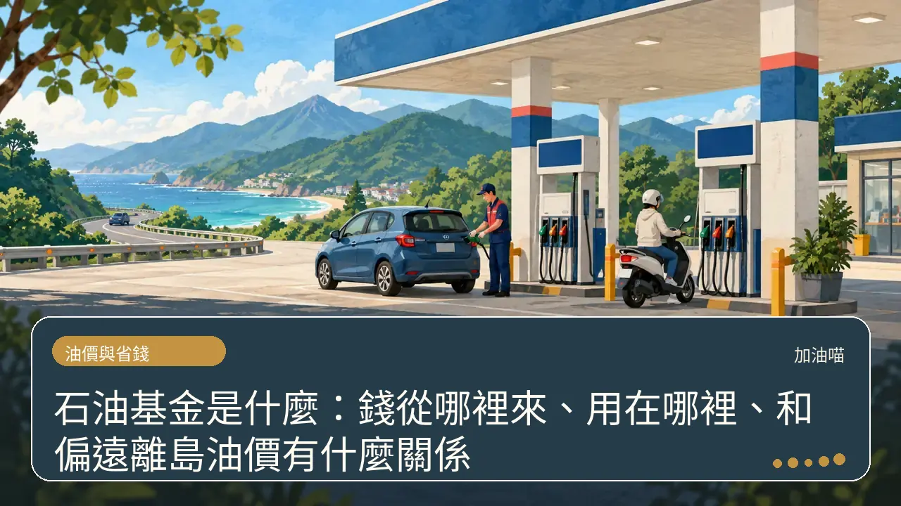 石油基金是什麼：錢從哪裡來、用在哪裡、和偏遠離島油價有什麼關係